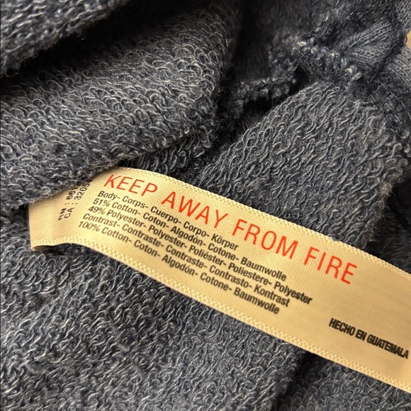 NEW! FREE PEOPLE MOVEMENT Back Me Up MEDIUM Midnight Navy Blue Sweatshirt Relax - Picture 16 of 16